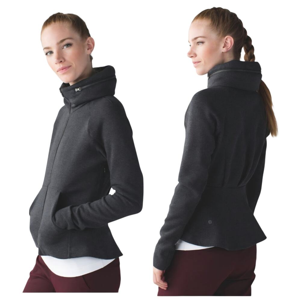 Lululemon &go Destination Hoodie - no hood sz 10 Runs small, sz 6 or 8 Dark Gray
